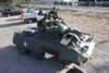 An M8 Armoured Car prior to the parade through the Corowa township. These vehicles were not used by the Australian Army. 